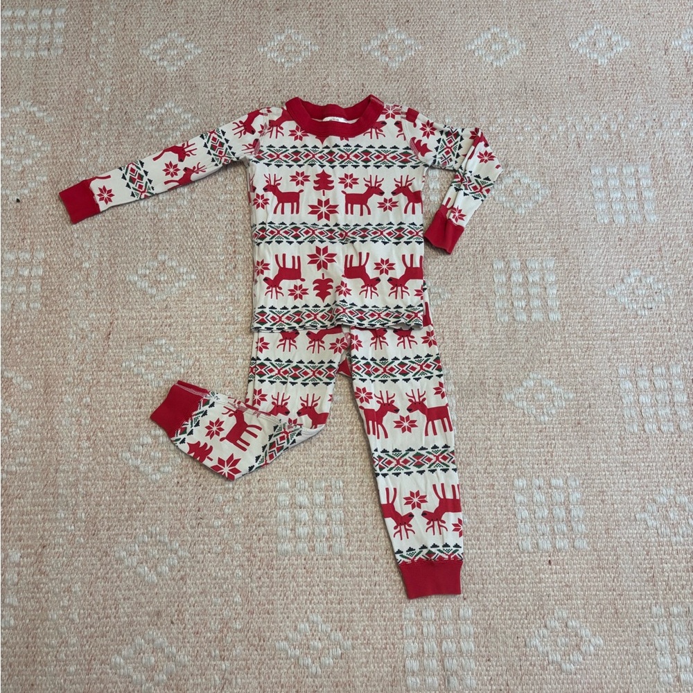Hanna Andersson Reindeer Pajama Set, sz 3
